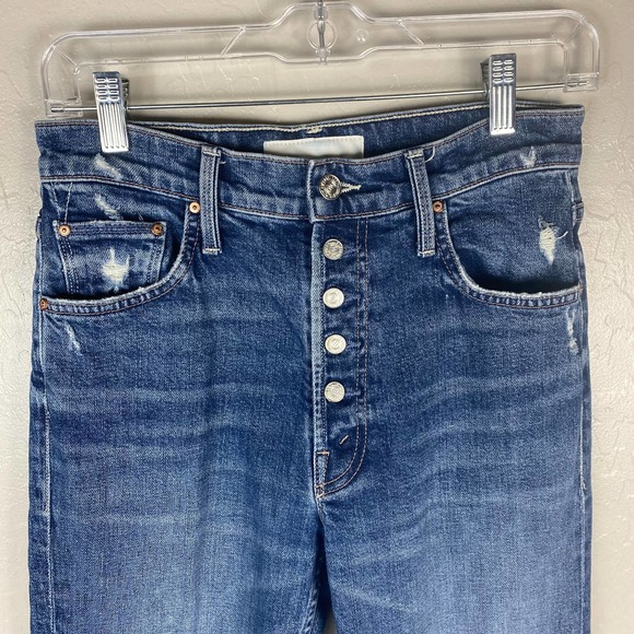Mother Superior The Pixie Tomcat Born to Bite Denim Jeans Size 27 - Picture 7 of 14